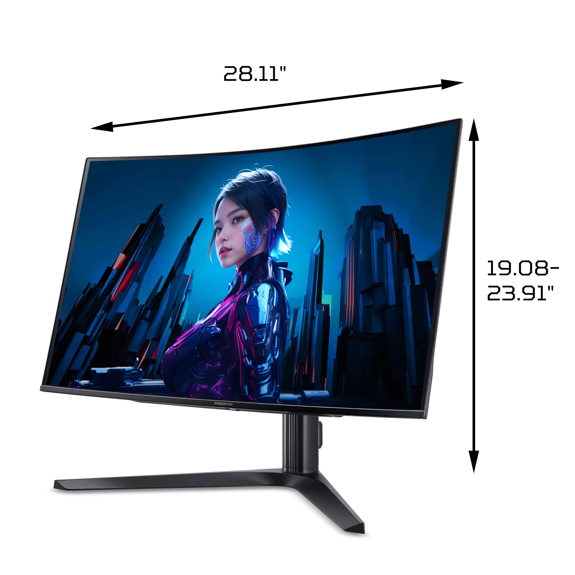Acer Predator 31.5" 4K UHD (3840 x 2160) QD-OLED Gaming Monitor, AMD FreeSync Premium Technology, 240Hz, Up to 0.03ms, Black, X32 Xbmiipphuzx
