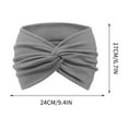 thumbnail image 2 of Hauiodp Headbands for Women, Wide Hair Bands, Elastic Thick Head Bands, Stretchy Soft Sports Sweat Bands for Spa Workout Running Gym, Twist Knotted Cotton Cloth Turban Hair Accessories, 2 of 5