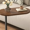 thumbnail image 6 of End Tables Bedside Tables, Sofa Side Table, Side Cabinet, Side Table, Small Coffee Table, Living Room Home Balcony Corner Table, Small Table, Storage Bedside Table (Walnut color + black frame), 6 of 7