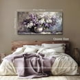 thumbnail image 6 of Large Wall Art for Living Room Purple Flowers Still Life Decoration Print Floral Botanical Painting Rustic Wall Decor for Kitchen Dining Room Modern Farmhouse - 29"x57", 6 of 7