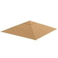 thumbnail image 1 of Outsunny 10' x 10' Square Gazebo Canopy Replacement UV Protected Top Cover Sun Shade Beige, 1 of 10