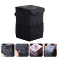 thumbnail image 2 of Miangastore Leak Proof Vehicle Garbage Bag Black Oxford Cloth 1Set, 2 of 9