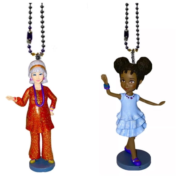Mrs Devine & Bree James Pvc Figure Keychain Dangler Ornament Charm Fancy Nancy
