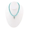 thumbnail image 4 of Blue Turquoise on the Cross Pendant Necklace, 4 of 5