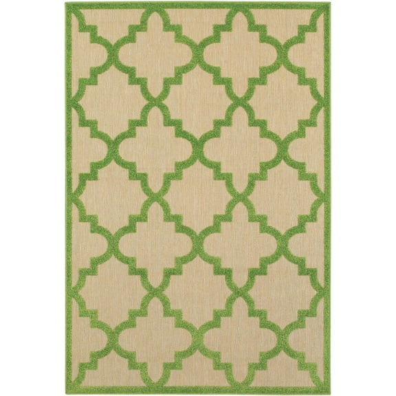Oriental Weavers Cayman Area Rug 660F9 Sand Trellis Diagonal 1' 10" x 3' 3" Rectangle