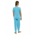 thumbnail image 2 of Pajama Set PJ Cotton Lounge Sleep Wear V-Neck Top & Long Pants by Lunarable, 2 of 3