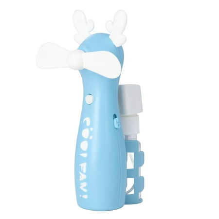 

Cute Spray Fan Removable Hydration Bottle Spray Hand Held Fan Electronic Parts Convenient For Office Little Deer