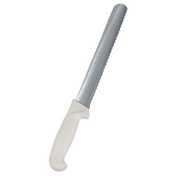 Crestware Slicer Knife,Serrated,10 in. L,White KN51