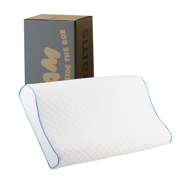 Almohada Ortopédica Cervical Memory Foam King Size Espuma Viscoelástica Colordreams blanco
