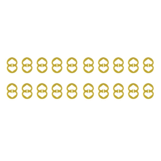 Guardurnaity 10 piezas de ABS para mujer, correa para sujetador, Clip antideslizante en forma de corazón, repuesto Universal para mujer, adaptador Amarillo 2piezas