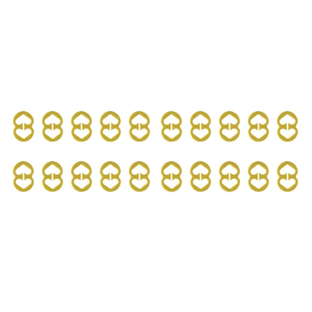Qarigey 10 piezas sujetador de mujer Clip de correa Color sólido niñas damas convertidor Amarillo 2Conjunto