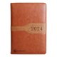 thumbnail image 2 of 2 Agendas 2024 Escolares Organizador Planeador Diaria Portada Caqui Liso, 2 of 7