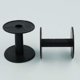 thumbnail image 2 of 20 Pcs - Empty Plastic Wire Spools Bobbins Round Ends For Various Size Cord Ribbon (black) Black Banmo, 2 of 3