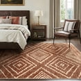 thumbnail image 2 of KoshiMe 5'x7' Area Rugs for Living Room, Machine Washable Rugs Non-Slip, Low Pile Soft Print Pattern Western Rug for Bedroom, Dining Room, Office, Yellowbrown, 2 of 9