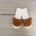 thumbnail image 2 of Sunloudy Baby Socks Cartoon Bear Long Knitting Spring Fall Winter Anti Slip Socks Infant Socks 3-6 Months, 2 of 5