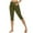 Army Green, variant on Timegard Womens Lounge Shorts Elastic Waist Solid Color Comfy Summer Casual Workout Half Trousers