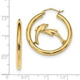 thumbnail image 2 of 14K Yellow Gold Earring Hoop Women'S 32.52 mm 30.4, 2 of 2