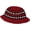 Red, variant on CoCopeaunts Bucket Hats Hand-Woven Color-Blocking Girl Fisherman Hat Women Autumn Winter Outdoor Knitted Dome Outdoor Warm