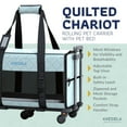 thumbnail image 6 of Katziela Quilted Chariot Pet Carrier With Removable Wheels and Double Telescopic Handle (Light Blue) Pack 1, 6 of 7