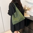 thumbnail image 4 of Slouchy Purse Tote Hobo Bolso Hombro Mujeres Gamuza Color Sólido Mano para El, 4 of 6