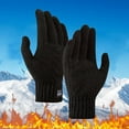 thumbnail image 2 of Winter Warm Gloves for Men - Thickened, Windproof, Knitted, Touch Screen Compatible, Outdoor Riding, Cold-Resistant, Multiple Colors, 2 of 4