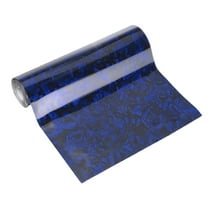 Uxcell Carbon Fiber Vinyl Wrap 20" x 1.6ft PET Self-Adhesive Car Sticker Blue