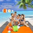 thumbnail image 7 of Beach Blanket, 79''×79'' Picnic Blankets Waterproof Sandproof for 4-7 Adults, Oversized Lightweight Beach Mat, Portable Picnic Mat, Sand Proof Mat for Travel, Camping, Hiking, Packable W/Bag, 7 of 7