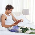 thumbnail image 4 of Uemuo Vintage Flower Pattern Men's Wide Leg Palazzo Lounge Pants with Pockets Light Weight Loose Comfy Casual Pajama Pants-, 4 of 9
