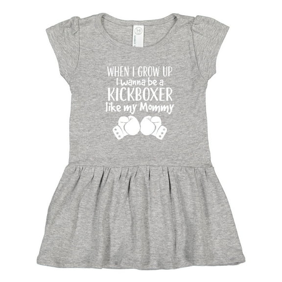 Inktastic Kickboxing Future Kickboxer Like Mommy Girls Toddler Dress