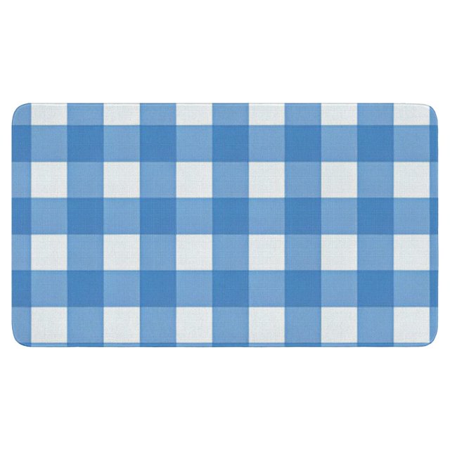 Stunning Linen Buffalo Plaid Rug 30x17in - Multicolor Check Rugs for Indoors or Outdoors Non-Slip and Washable Mat - Perfect for Layered Door Mats Front Porch Kitchen and Farmhouse Entryway