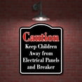 thumbnail image 2 of Caution Keep Children's Bathrooms Red BLACK Aluminum Composite Sign, 20"x24", 2 of 9