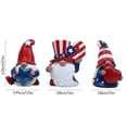 thumbnail image 3 of YOHAVEN 3Pcs Gnomes Independence Day 4th Of July Veterans Day Resin Figurine Decorations for Kitchen Tiered Tray Shelf Mantle Patriotic Home Display, 3 of 6