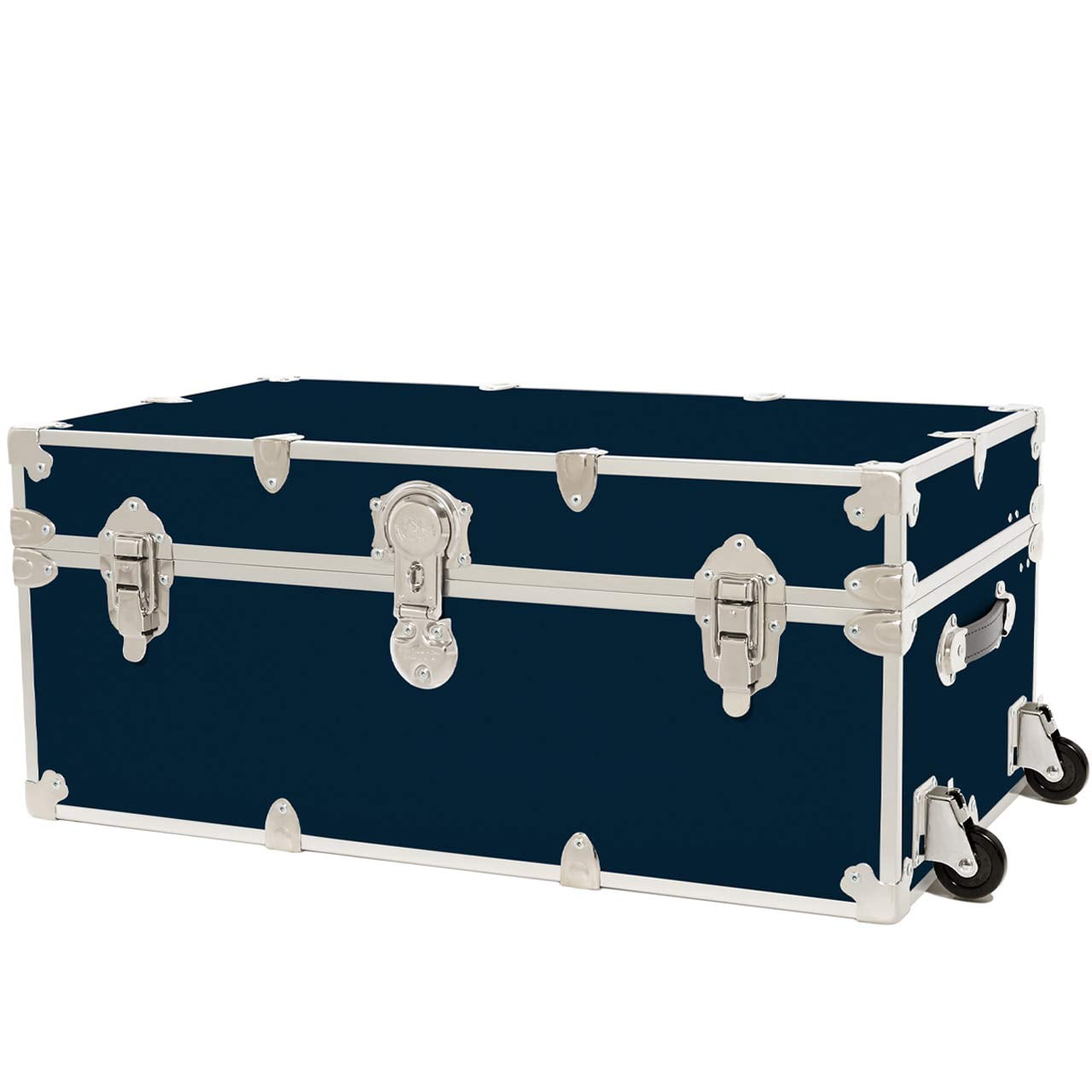 Rhino Trunk & Case Large Leather Embossed Vinyl Trunk with Removable