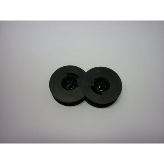 "Package of Two" Olivetti Scribe, Standard, Studio 44, Studio 45 and Tekne 3 Typewriter Ribbon, Compatible, Black, Twin Spool