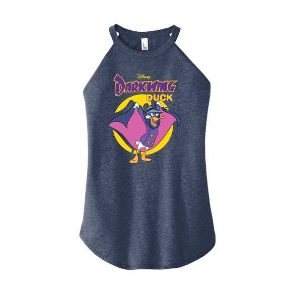 Disney - Darkwing Duck - Original Logo - Juniors High Neck Tank Top