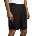 thumbnail image 3 of Hanes Mens Sport Mesh Pocket Shorts, XL, Ebony, 3 of 4
