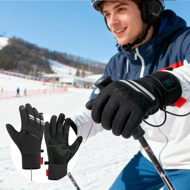 BotaniNest Heated Thermal Touchscreen | Heatted Glloves Liners | Rechargeable Battery Heating Gllove | Riding Ski Snowboarding Hiking Cycling Glovves Hand Warm