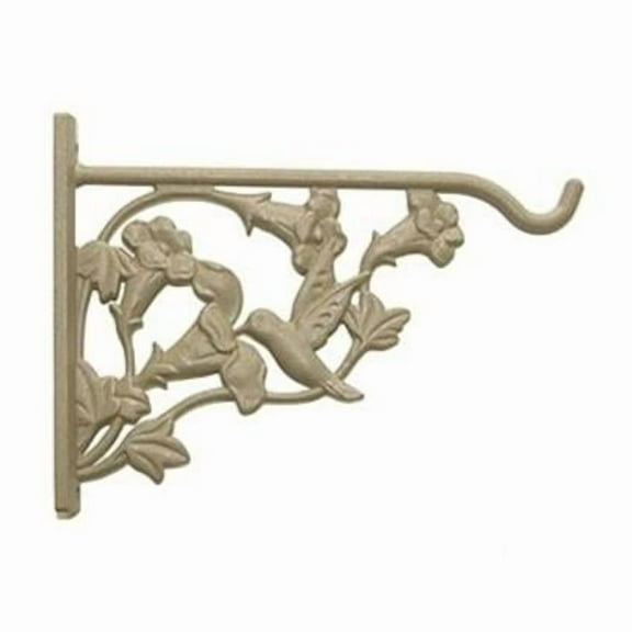 Green Thumb 85004GT Hanging Plant Bracket, Sand, Hummingbird, Aluminum, 8-In. - Quantity 1