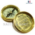 thumbnail image 3 of NauticalMart Marine Brass Compass With Calendar Nautical Decor, Pocket Compass, Camping Travelling Equipment, Boat Compass, Home Decor, Gifts for Teen Family, Nautical Navy Compass, 3 of 3