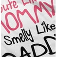 thumbnail image 4 of Funny Cute Mommy Smelly Daddy Joke Youth T Shirt Tee Girls Infant Toddler Brisco Brands 2T, 4 of 5