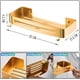 thumbnail image 4 of Organizador elegante, estante de ducha de acero inoxidable montado en la pared con estantes de ducha adhesivos a prueba de óxido, fácil instalación que garantiza un baño espacioso y ordenado,, 4 of 5