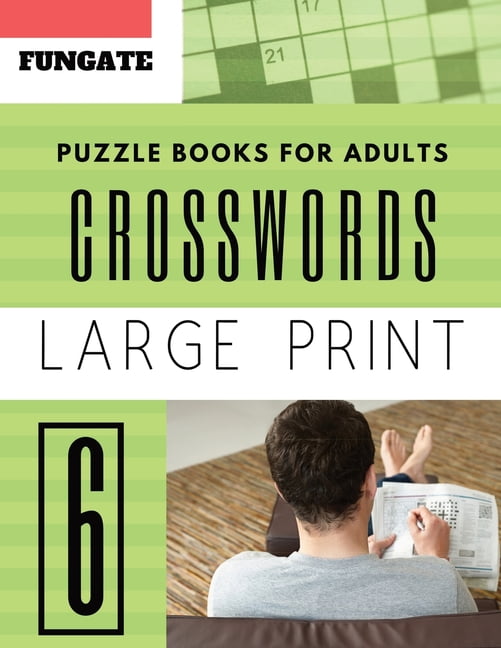 Crossword puzzle books easy large print crossword puzzle books for adults fungate crossword 