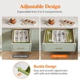 thumbnail image 4 of Organizador de utensilios Lifewit para cajones de cocina, verde y blanco, 4 of 8