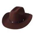 thumbnail image 4 of Western Style Cowboy Hat With Star for Everyday Wear Unisex Riding Accessory for Casual Leisure Seasons, 4 of 4