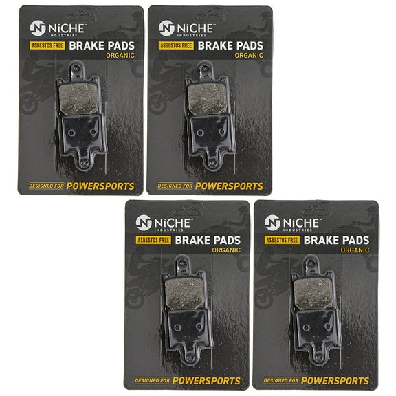 Niche Front Brake Pad for Kawasaki Ninja ZX14R Organic Motorcycle 4 Pack 519-KPA2554D