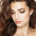 thumbnail image 5 of Dsscvnef Butterfly Rhinestone Earrings Thin Dangle Colorful Butterfly Elegant Rhinestone Earrings Wedding Women Accessories Jewelry Butterfly Earrings for Women, 5 of 5