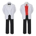 thumbnail image 2 of 5-7pc Formal Black White Suit Set Red Bow Necktie Vest Boy Baby Sm-20 Teen, 2 of 3