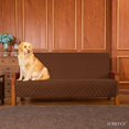 thumbnail image 6 of Subrtex Reversible Futon Slipcovers Washable Armless Couch Covers (70 Inch Width, Chocolate), 6 of 6