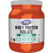 NOW Sports Nutrition, Whey Protein Isolate, 25 g With BCAAs, Unflavored Powder, 1.2-Pound