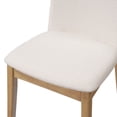 thumbnail image 6 of Christopher Knight Home Modern Dining Set for 6, Armless Chairs with 63" Double V Table, Beige+Natural, 6 of 13